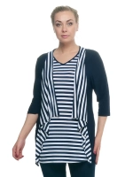 Туника удлиненная в морском стиле