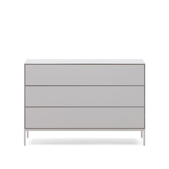 Vedrana Комод с 3 ящиками белый лак 110 x 75 см