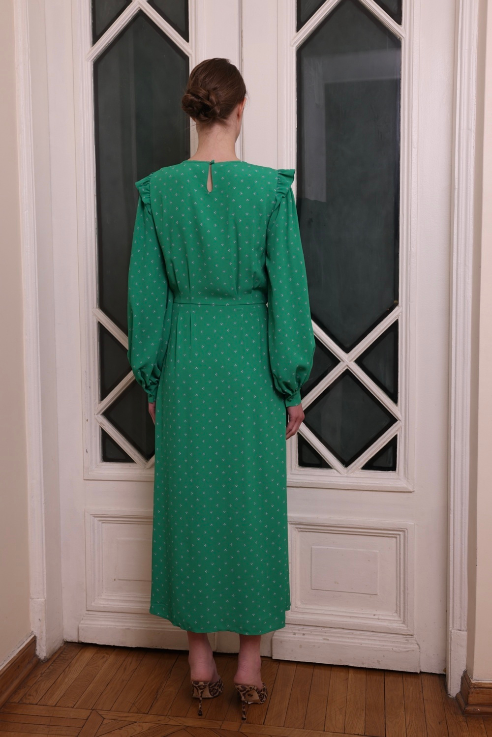 Платье «Сирень 2.0», зелёный