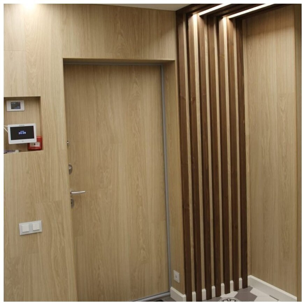 Потолочно-стеновые рейки с подсветкой из Сосны 50х30мм