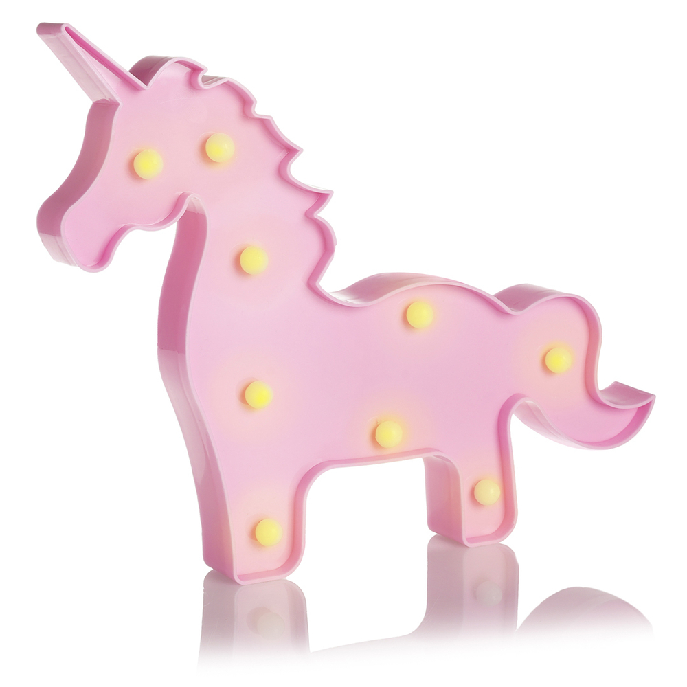 Световая фигура "Розовый единорог" 25*23*3 см