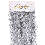 Дождик 50 см «Волны», Серебро