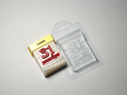 Пластиковая форма для шоколада "Календарь"