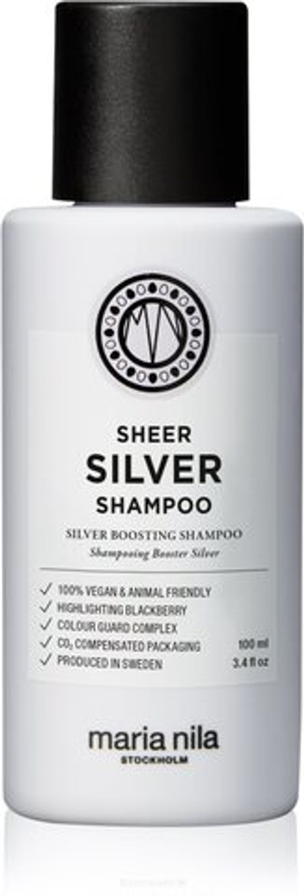 Maria Nila Sheer Silver Shampoo - шампунь, нейтрализующий желтые тона /   100  ml  / GTIN 7391681036451