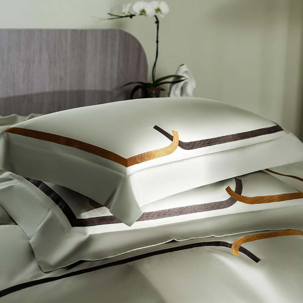 ZEPHYR HOME Постельное белье на двуспалку Египетский хлопок 100s зеленая