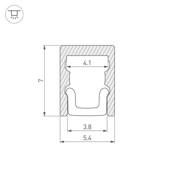 Профиль Arlight ARH-MICRO-0507-2000 ANOD 036399