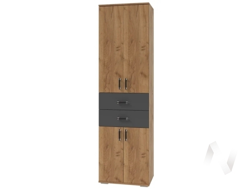 Шкаф с ящиками НКМ Бостон Секция 6 (дуб вотан/антарцит)