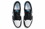 Кроссовки Jordan Air Jordan 1 Og "Black Blue Toe" (Женская размерная сетка)