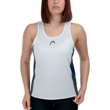 Майка жен. HEAD Club 25 Tech Tank Top W 814735-RoWH-S, р.S, полиэстер, белый