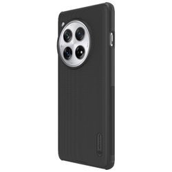 Усиленный чехол черного цвета от Nillkin для смартфона Oneplus 12, серия Super Frosted Shield Pro