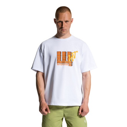 Футболка Питерский Щит Ящик Белый