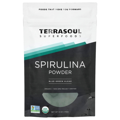 Terrasoul Superfoods, спирулина в порошке, 170 г (6 унций)