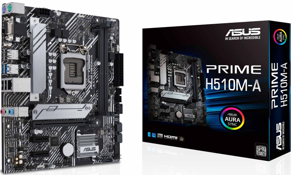 Материнская плата mATX ASUS PRIME H510M-A