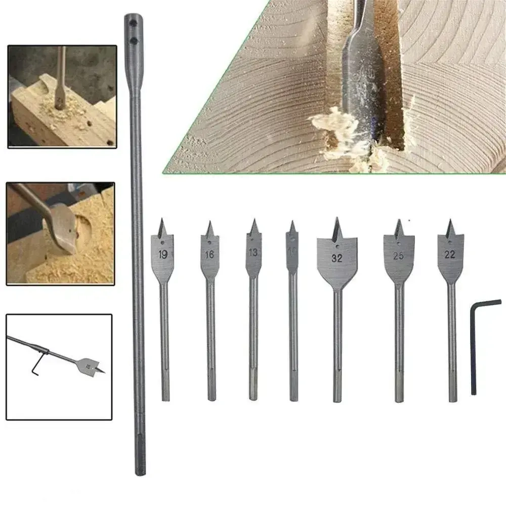 Сверла по дереву, набор перьевых сверл, перо по дереву, 8 шт, 6-32 мм