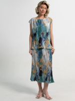 Костюм с юбкой Вайнона (зеленый) К15119-10М LT Collection