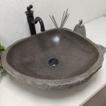 Раковина из речного камня RS-62025 (54*49*15)