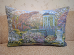 Декоративная гобеленовая наволочка для интерьерной подушки Дыхание весны 68х47
