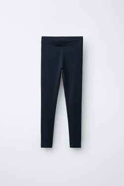 ZARA НАБОР ИЗ ДВУХ БАЗОВЫХ ЛЕГГИНСОВ, СИНИЙ/ЧЕРНЫЙ