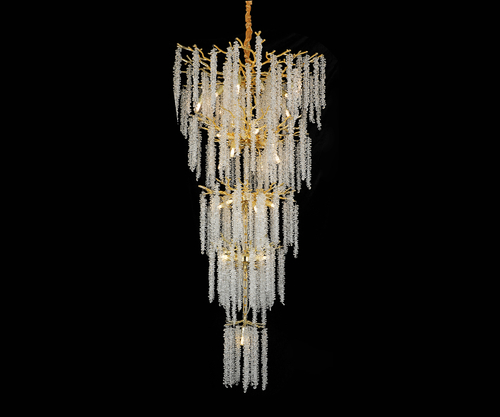 07871-5RD,33 Люстра Шанти золото