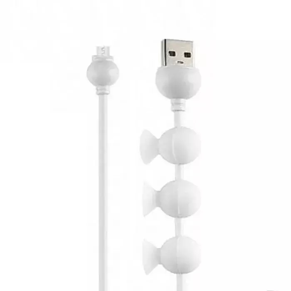 USB cable micro 1.5m D150 Octopus Mizoo white
