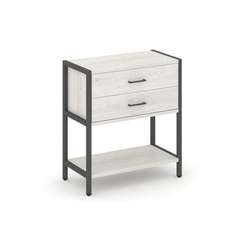 Shelf System Односекционный стеллаж двухярусный с ящиками SN.STM-212 Дуб Наварра/Металл Антрацит 810