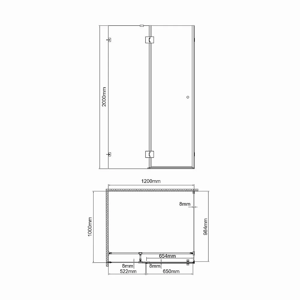 Душевой уголок WasserKRAFT Ems 76H 76H10-TG 120х100 профиль золото глянцевое/стекло тонированное