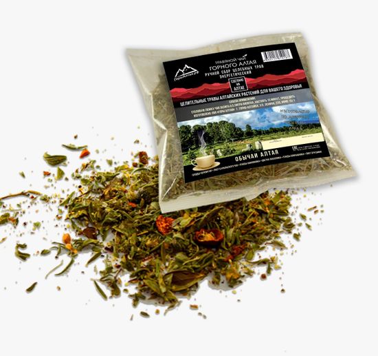 Чай "Обычаи Алтая" (энергетический) - ручной сбор целебных трав, 50 гр
