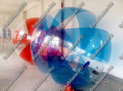 Аттракцион Водный шар ПВХ «Прозрачно-голубой» 1,8*1,8*1,8 м