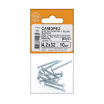 САМОРЕЗЫ СТРОЙБАТ Д/ТОН/ПЛАСТ ОЦ С БУРОМ 4,2Х32 10ШТ 070111