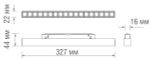 Светодиодный светильник Eye для SPACE Track system 18Вт, L326мм, 1352Лм, 36°, 3000К, недиммируемый, Ra&gt;90, белый