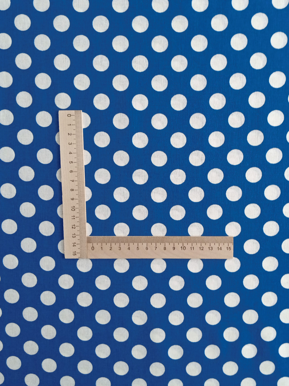 Ткань бязь плательная, рис. "Горох 18 мм", ширина 150 см, арт. 18.3