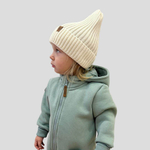 Шапка вязаная Woolly (экрю)