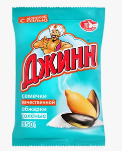 СЕМЕЧКИ ДЖИНН СОЛЕНОЕ 350ГР