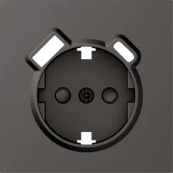 Donel S08 матовый титан накладка для розетки Schuko с зарядным устройством USB A+C, со шторками 16A