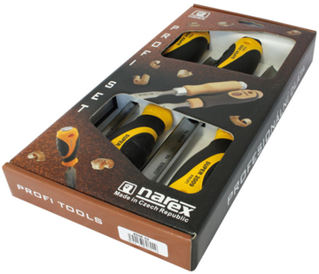 Набор полукруглых стамесок 8/10/16/26 мм SUPER 2009 LINE PROFI NAREX 860602