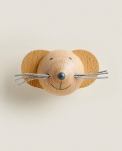 Мебельная ручка Zara Home, 3х4х5.2 см, дерево, 2 шт., 9605/555