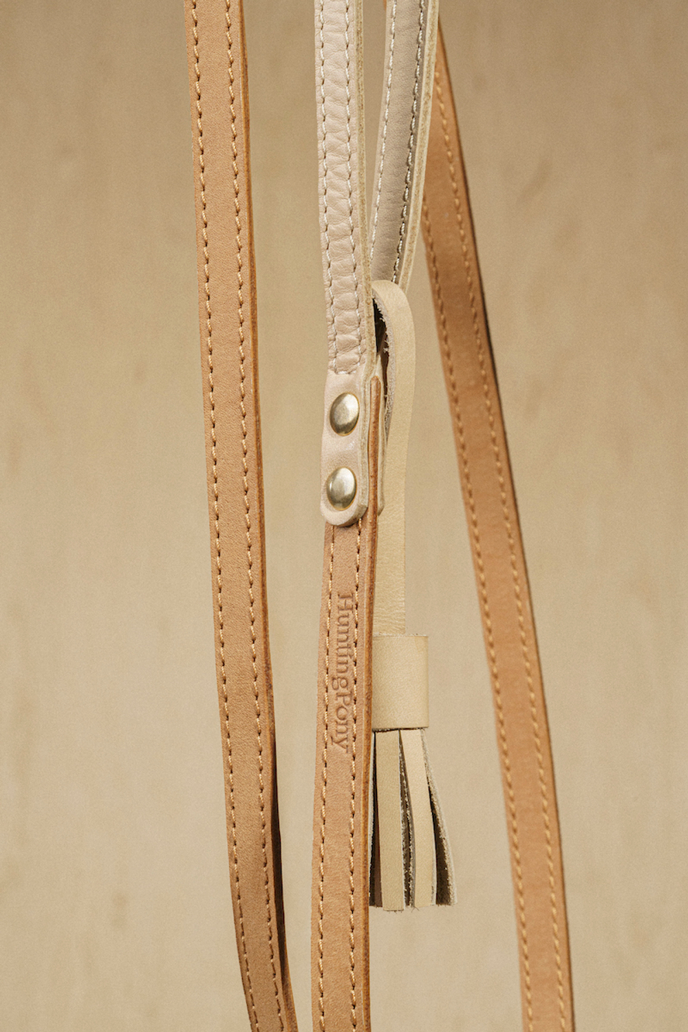 Поводок "Пони-гулёни" Бежевый и рыжий