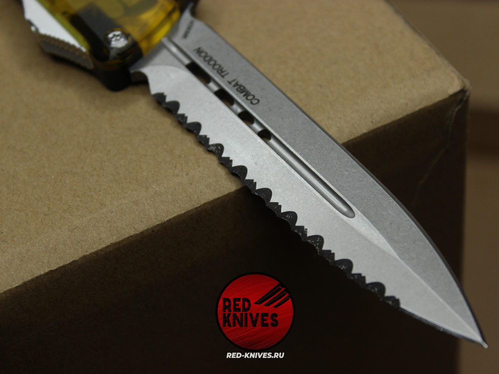 Нож Microtech Troodon 3 Ultem D/E P/S - светлый клинок RK/456