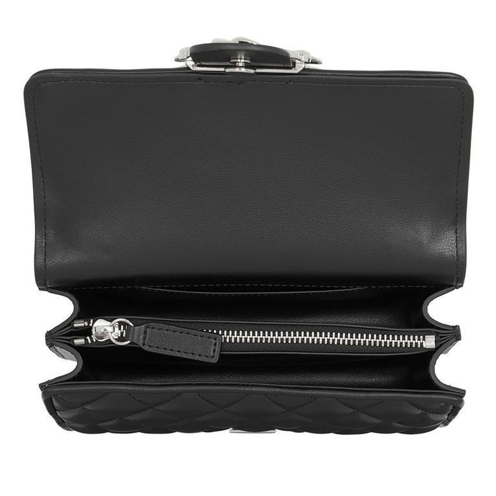 MINI LOVE PEARLS SHOULDER BAG NERO - black