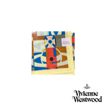 VIVIENNE WESTWOOD ПЛАТОК ЖЕЛТЫЙ С ПРИНТОМ ORB