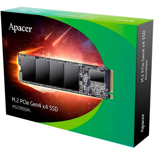 Жесткий диск SSD M.2 1Tb Apacer AS2280Q4L, 3600/3000MBs, 740000 IOPS, 3D NAND, 2280. PCI-E4.0x4 (AP1TBAS2280Q4L-1)