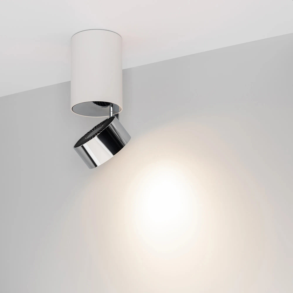 Светильник SP-PLURIO-SURFACE-LONG-R77-9W Day4000 (WH-CHR, 36 deg, 230V) (Arlight, IP20 Металл, 3 года) 040373