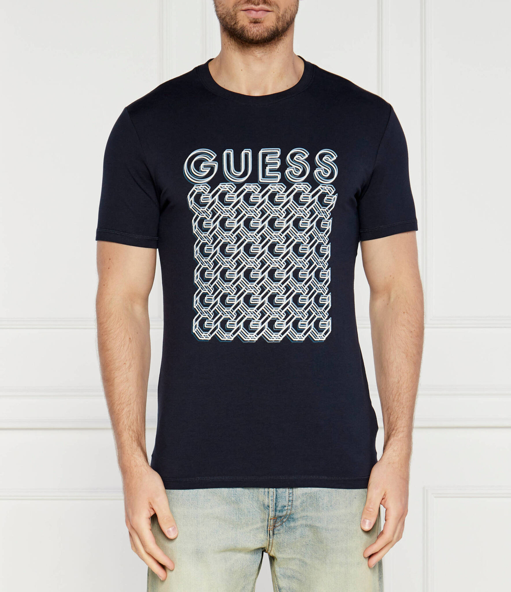 Футболка G CHAIN GUESS - темно-синий(M4YI29 J1314)