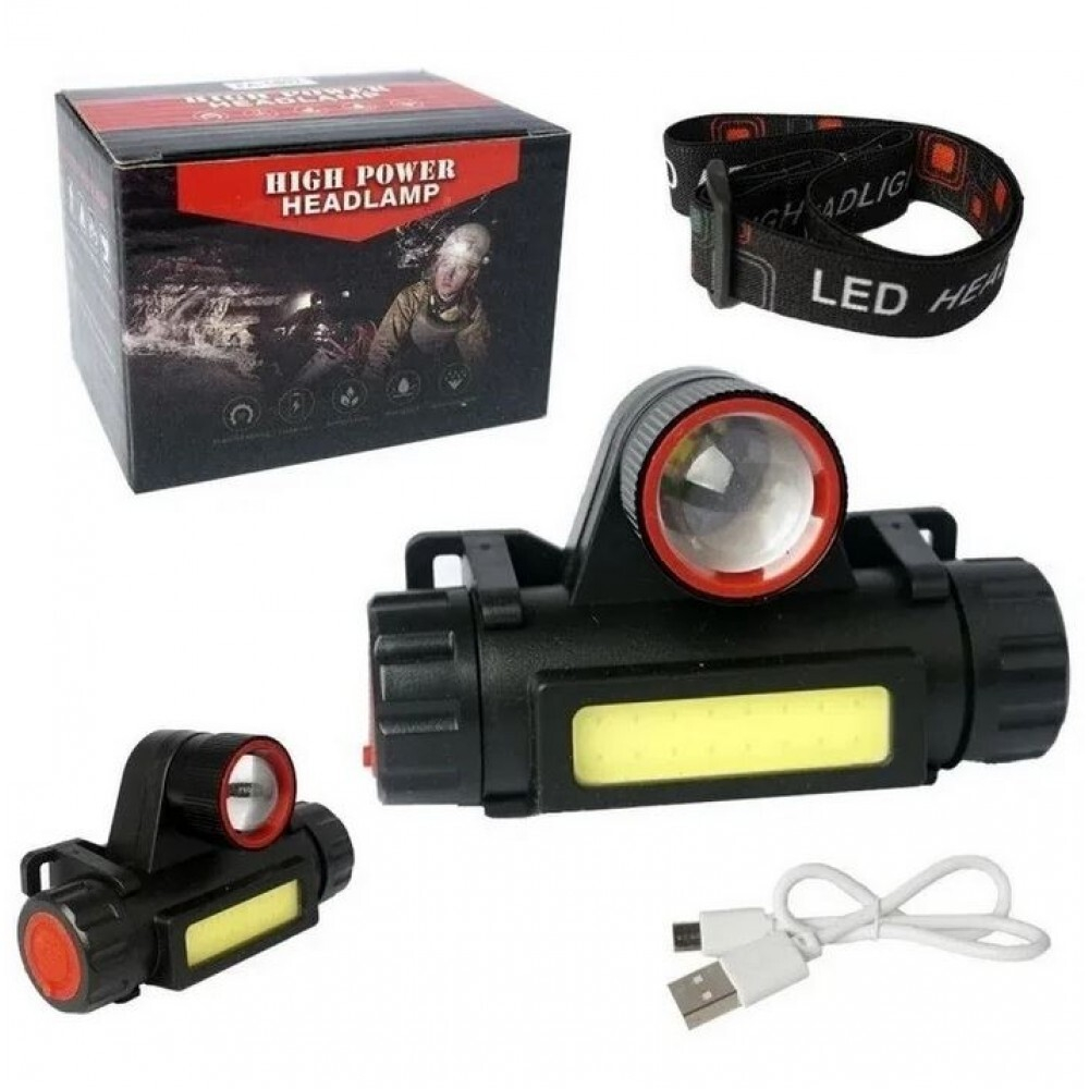 Фонарь кит  ZOOM Налобный  YB-1075