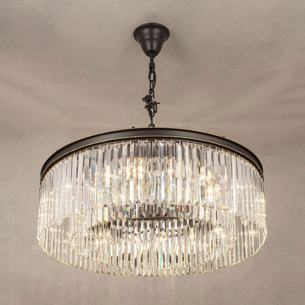 Citilux Мартин CL332161 Люстра хрустальная подвесная Прозрачная