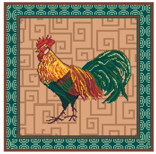"Петушинная краса"-1826 канва с рисунком