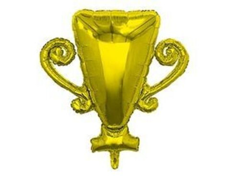 Шар фигура фольга 92/80см. Кубок золотой