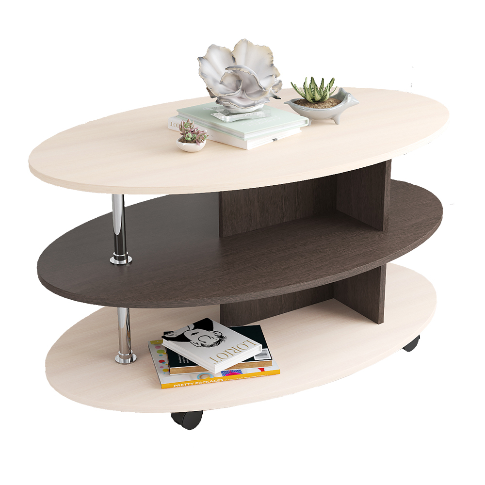 Столик журнальный Консул-4, дуб молочный