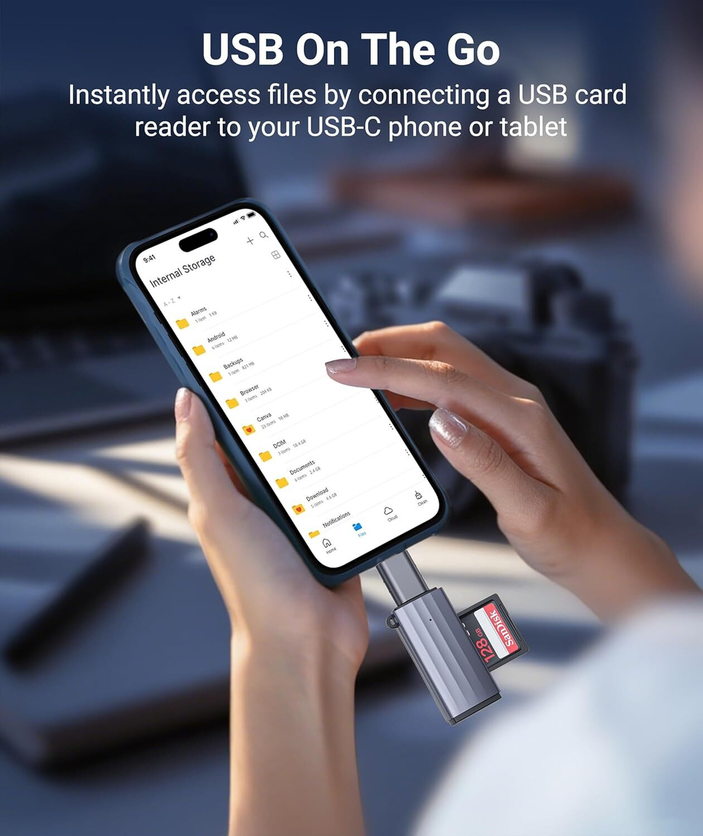 Syntech USB-C к USB 3.0 адаптер (2 шт., Space Grey) Переходник для подключения USB-A устройств к Thunderbolt 4/3 и USB-C портам