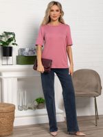 Футболка базовая (розовая) Б15578-10М LT Collection